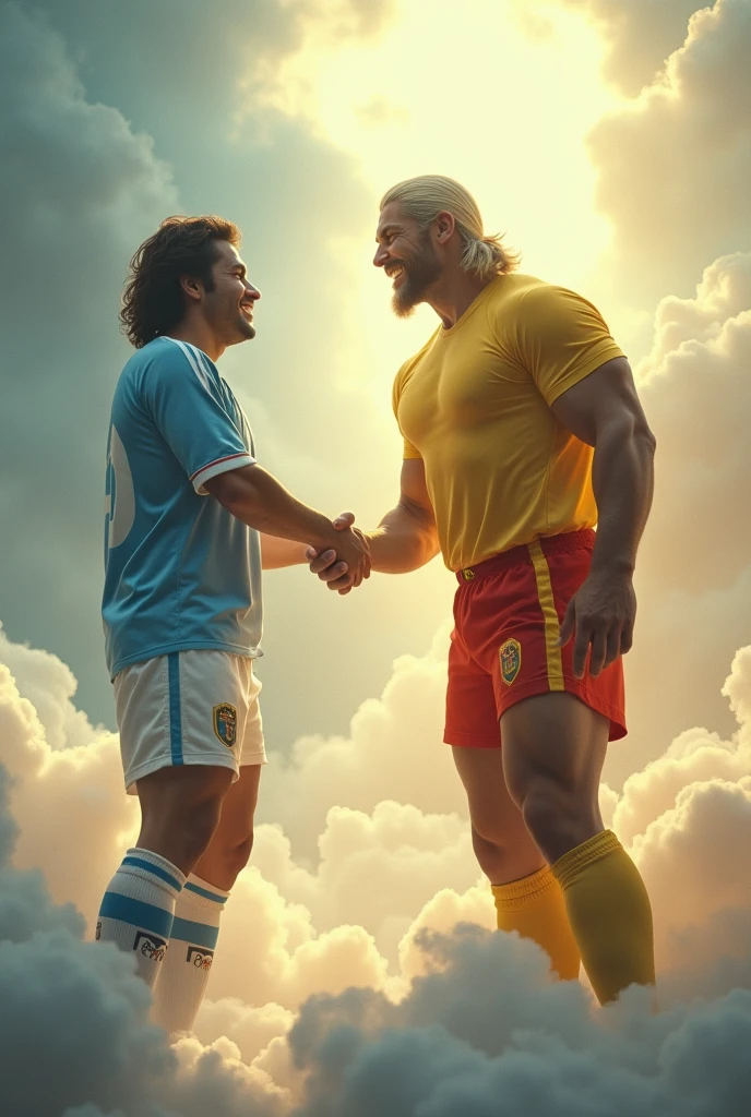 Maradona Greeting hulk hogan From Heaven