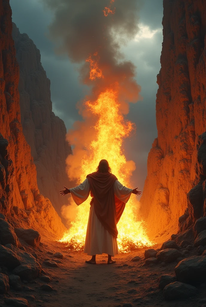 JEHOVAH RESPONDED WITH FIRE ON ELIJAH&#39;S ALTAR.
