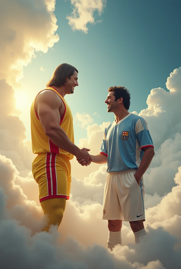 Maradona Greeting hulk hogan From Heaven