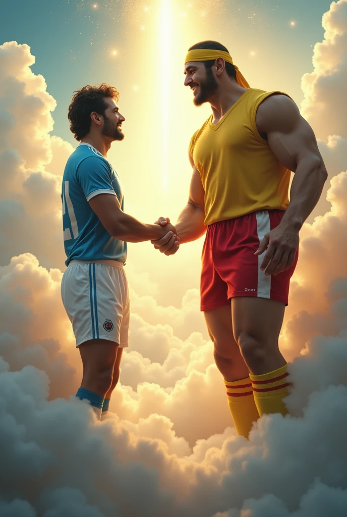 Maradona Greeting hulk hogan From Heaven