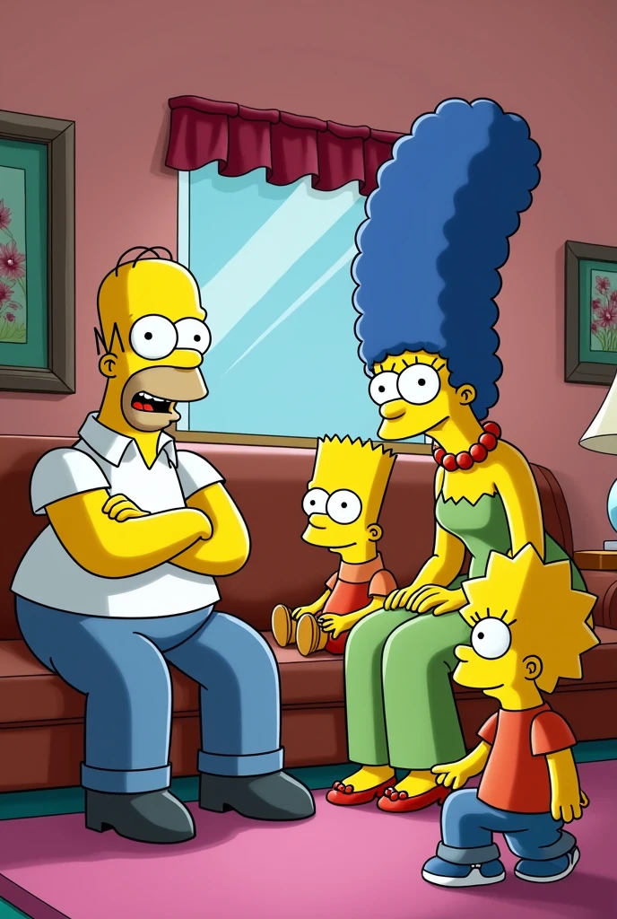 Introduction of the Simpsons, where they talk about artificial intelligence