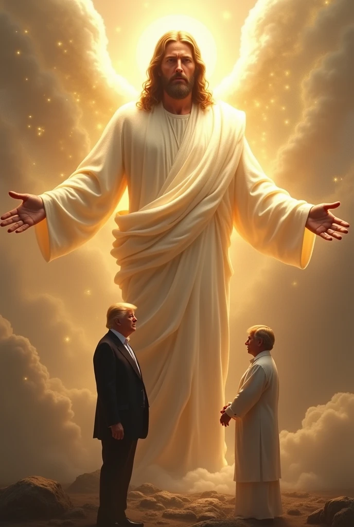 Jesus Christ Greeting donald Trump From Heaven
