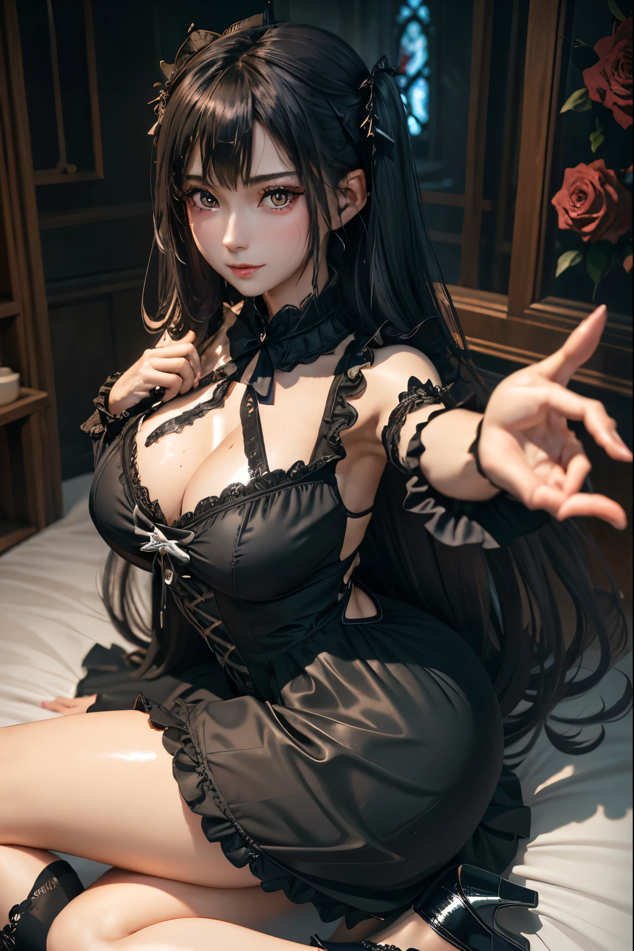 Hard Dark Gothic Makeup、Black dark eyeshadow、sad、Good skin radiance、Dark Gothicメイク、Dark smile、palace、The beauty of fragrance、24-years-old、Expressions of intense sexual pleasure、Embarrassed look、Dark Gothic、Highest quality、Expression of sexual pleasure without pain、Drunk face、Purple maid outfit、mysterious、noble、Loving smile、Twin tail hair、Right eye is blue、Left eye is red、Super tempting pose、Platform heel shoes、Heavy makeup、Gothic Clothing、Silver Hair、Long Hair Straight Hair、Cute Gothic Dresses、Beautiful Face、elegant face、Attractive face、Stained glass background、Chest glistening with sweat、The room is dark、goth long dress、Bell Sleeves、Wizard Sleeve、Decadent look、Sexually excited expression、Wet shiny thigh water、Thighs that are wet and shiny with oil、Background of a room full of roses、Sad look、Rose Maiden、The embroidery is pink、The dress has pink embroidery.、Thigh-high socks、Knee-high socks、Gentle expression、Dark black eyeshadow、Stained glass and rose background、Thighs are a little thin、Female Duo、Female couple、dark church background、Stained glass、Black metal world、Dark Castle、Dark Room、Slender body、gothic long dress、Victorian dress、Small breasts、The bed is covered with roses、Her thighs are shining with sweat、My body is wet and shiny、There is a lot of glitter on the thighs、I am sweating、My thighs are sticky with sweat.、My thighs are glistening with sweat、My whole body is sweaty and shiny、I sweated a lot.、My thighs are sweaty、My wet thighs are glistening with sweat.、There is a lot of sweat shining all over my body、Slender body、Sit on the bed、Beautiful legs、Outstretched legs、Hands on the bed、Super beautiful straight hair、Straight hair to the ends、Straight Perm Hair、Show off your glamorous thighs、Ass on the bed、Sitting with legs wide apart、Thighs are a little glamorous、facial expressions during masturbation、