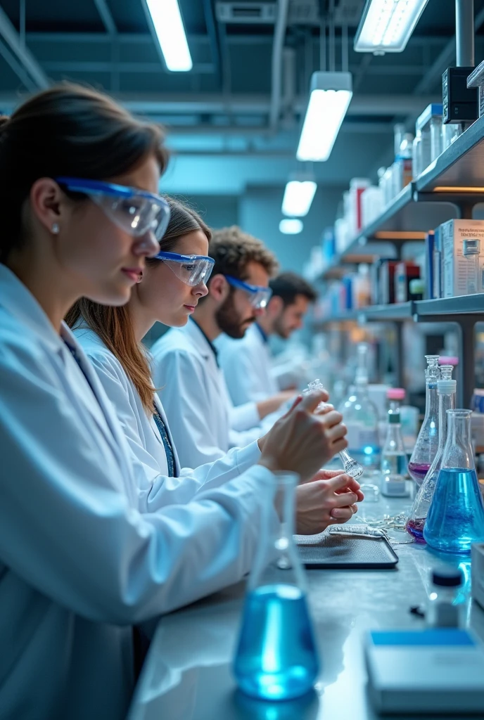 people working in a laboratory