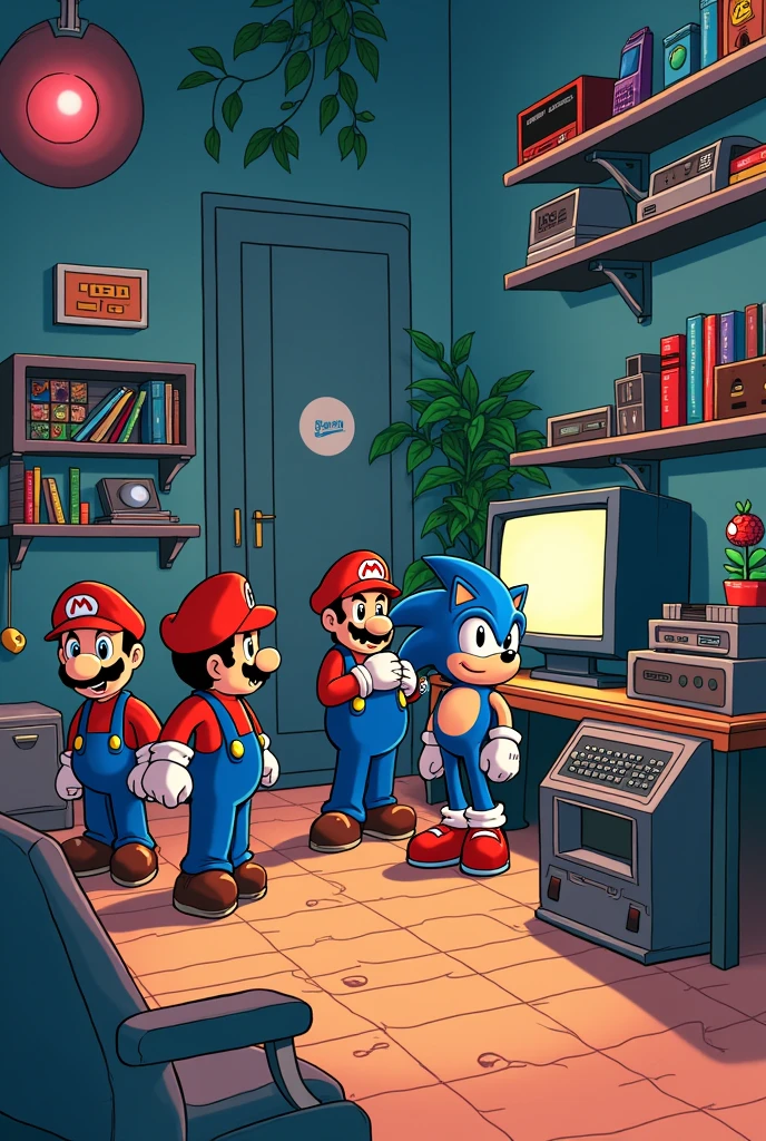 Dessin facile sur le thème de la nostalgie année 1990 avec des jeux vidéo