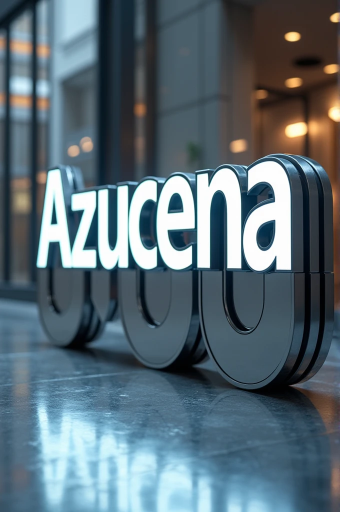 Robot sign that says Azucena