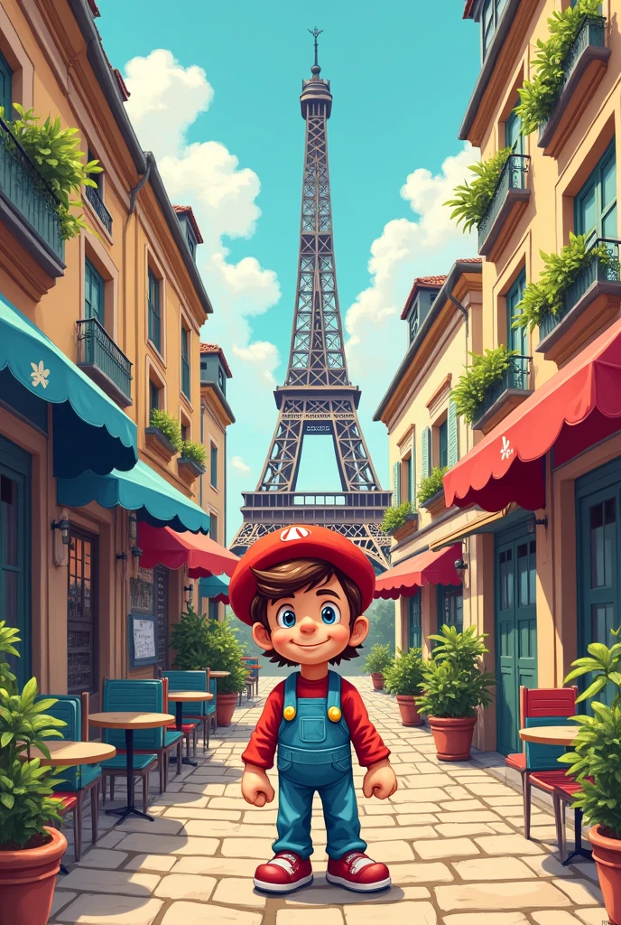 Easy 90s drawing with video game references and references to France