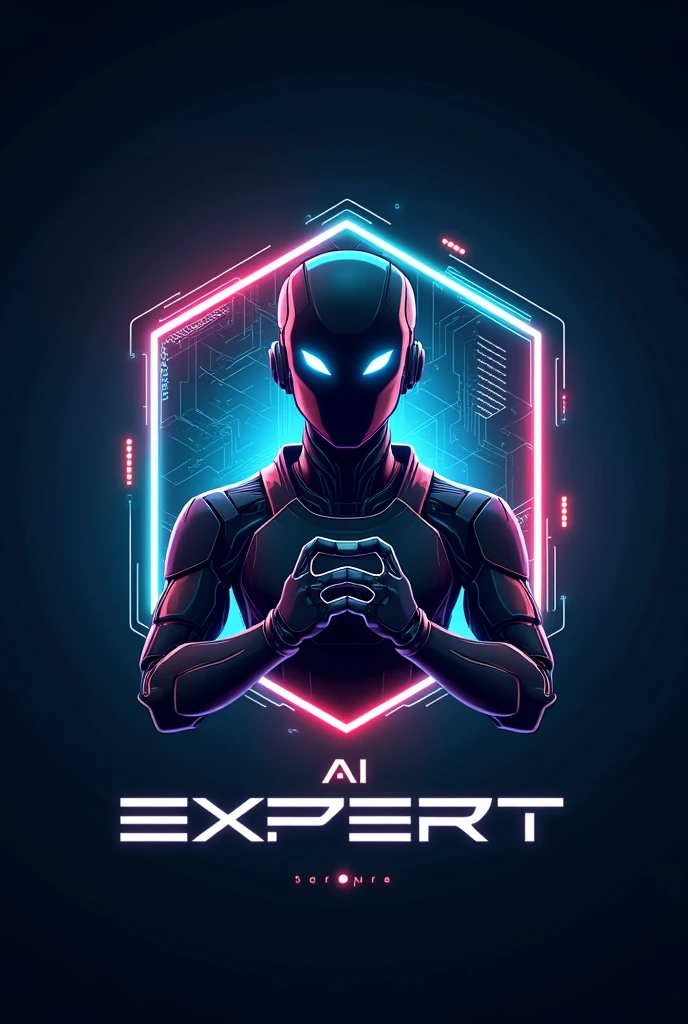 Logo for the video game channel called AI EXPERT.