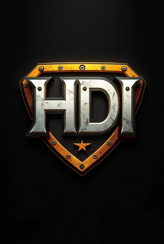 Create a company logo specialized in diesel injection of Caterpillar machines with the name hdi