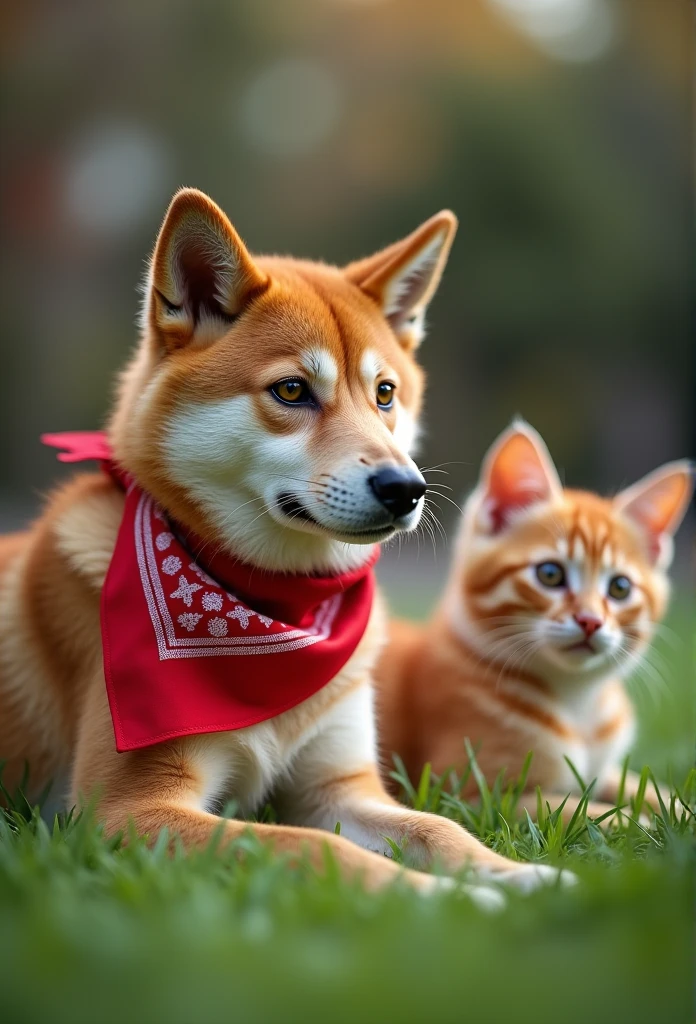 "Generate super high resolution images of chic cats, Um shiba inu com uma bandana vermelha. Use advanced macro photography techniques、Check out the inner details of your lawn, Barbarian, And expressive eyes.
Install the camera at peephole height, Create an intimate connection between the viewer and the canine subject. Grand Opening,Achieve a shallow depth of field, Make the dog stand out clearly against a slightly blurred background.
Improve lighting to highlight the texture and contours of your dog's body, Software included, Remove harsh shadows、, Welcoming atmosphere.
Scratch your dog in a relaxed position, But balanced, Show your flexibility and elegance. Capture the moment with natural movements, stretch, The beauty of pubic hair, wait., Conveying realism.
Implement post-processing techniques to improve image clarity, Contrast, Color balance, Protection on all sides, From intricate patterns to intense gazes of dogs, Rendered in stunning detail.
finally, Communicating the soft beauty and natural elegance of the Shiba Inu,, Capture the moment,Celebrate the uniqueness of your cat's curiosity and calm."