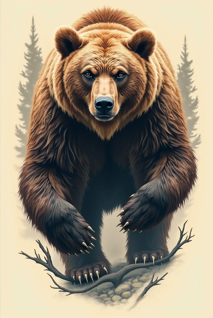 A tattoo of a bear