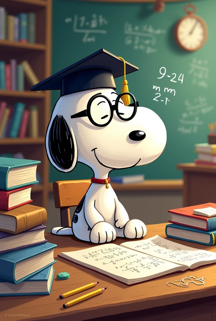 Math Snoopy image for math notebook Student Camila Goncalves 