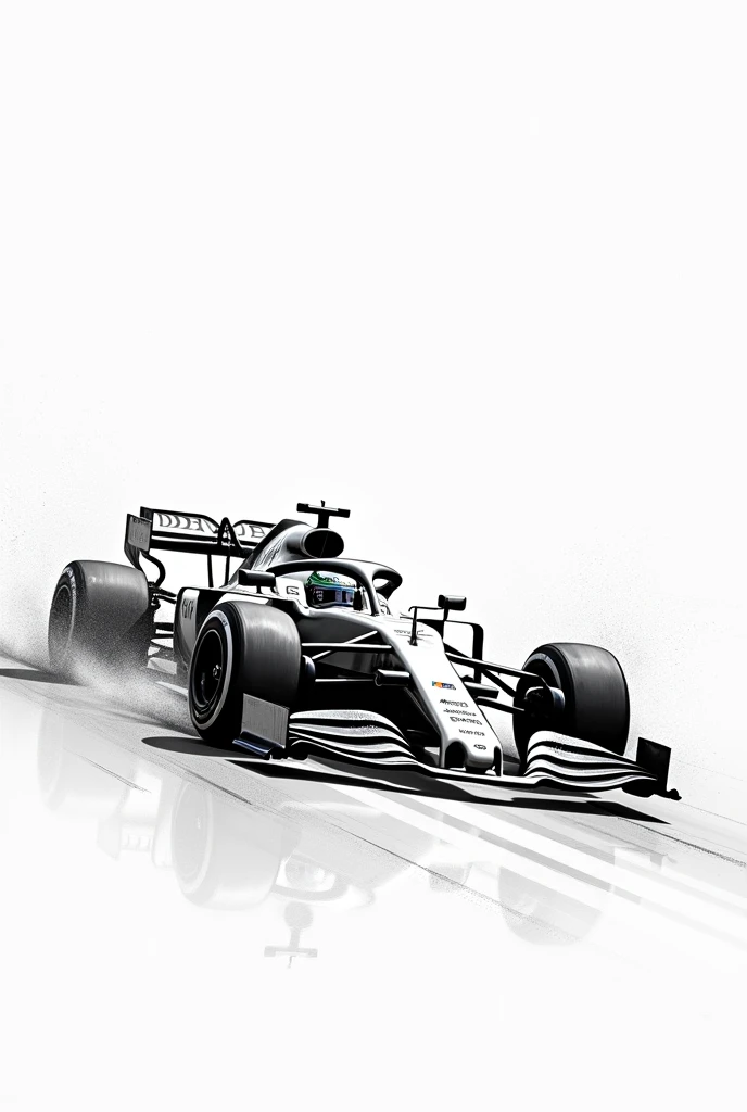 Formula 1 uncolored sketch