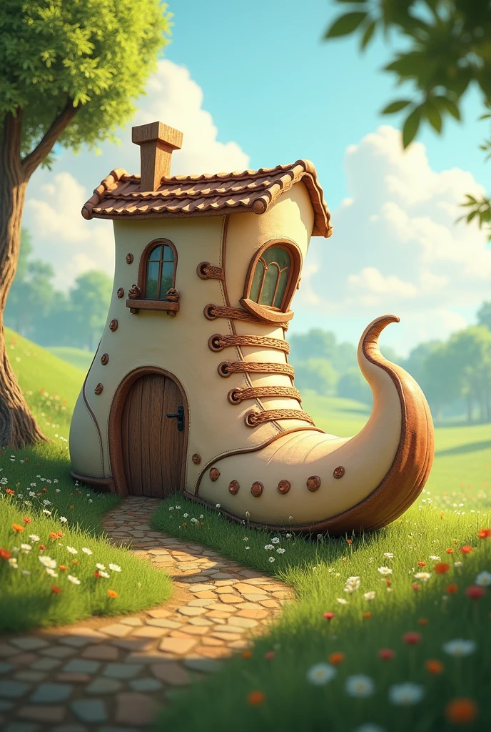 A house shaped like a shoe