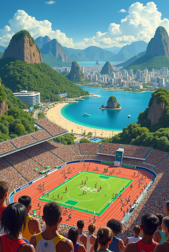 drawing of the olympics in brazil in 2016