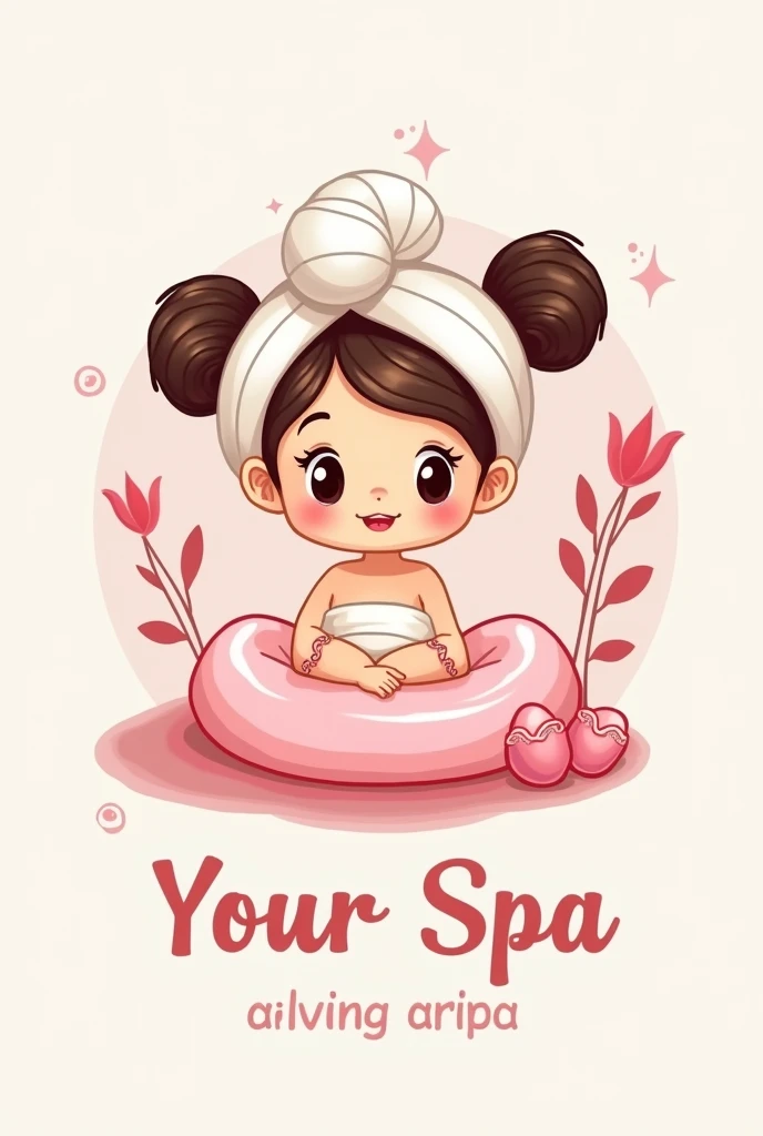 logo for s spa name mini spa for girls
