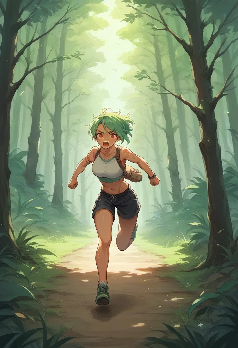 Mia kahlifha Running threw the amazon rain forest