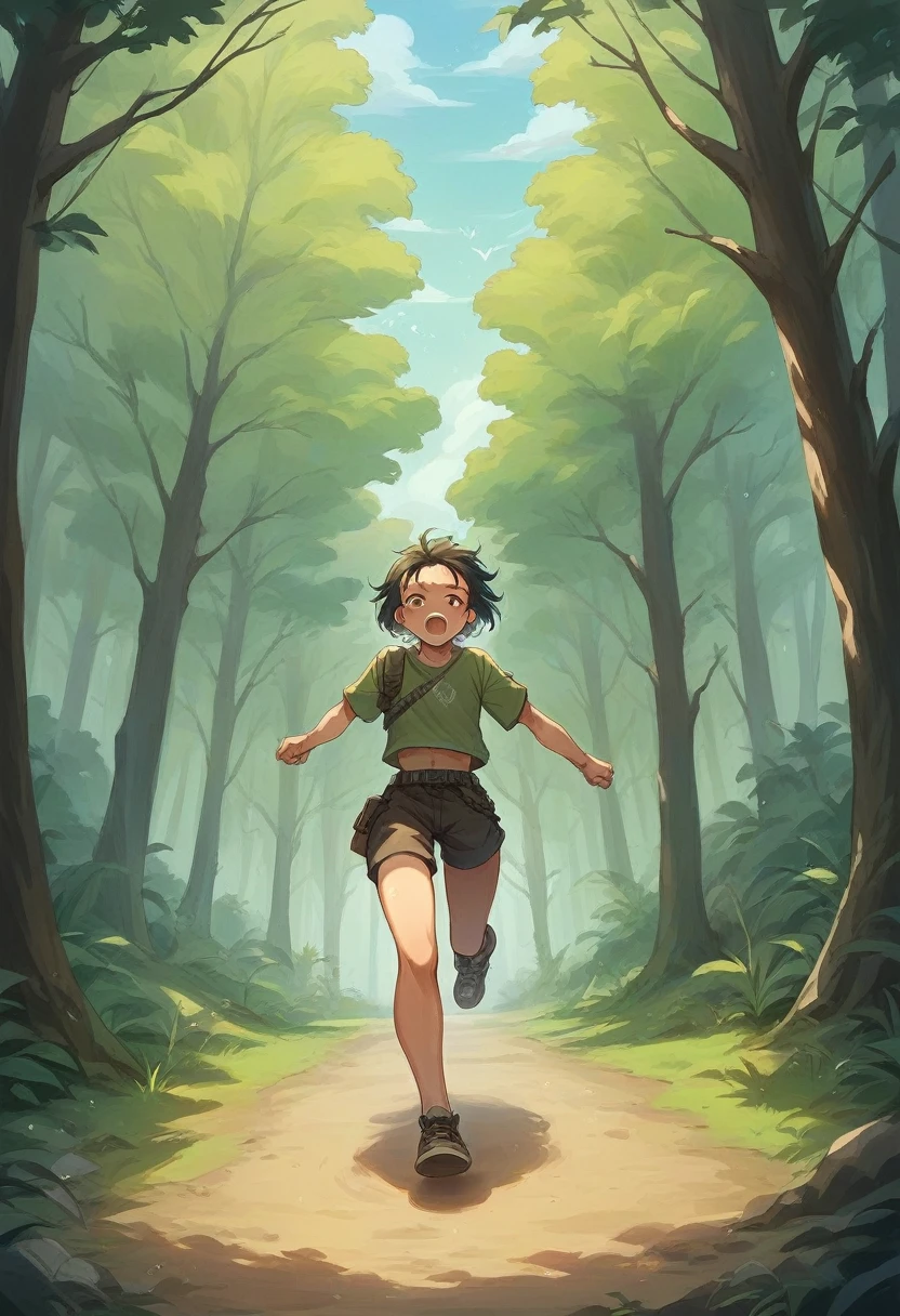 Mia kahlifha Running threw the amazon rain forest