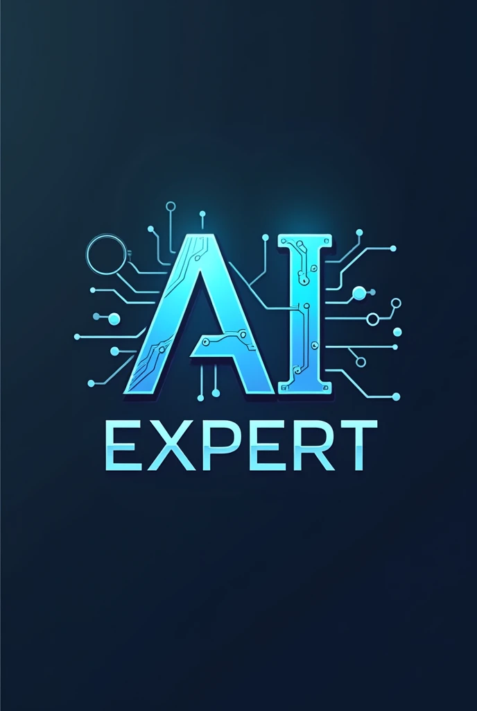 Design a logo for electrical and electronic engineering with the letters AI EXPERT.