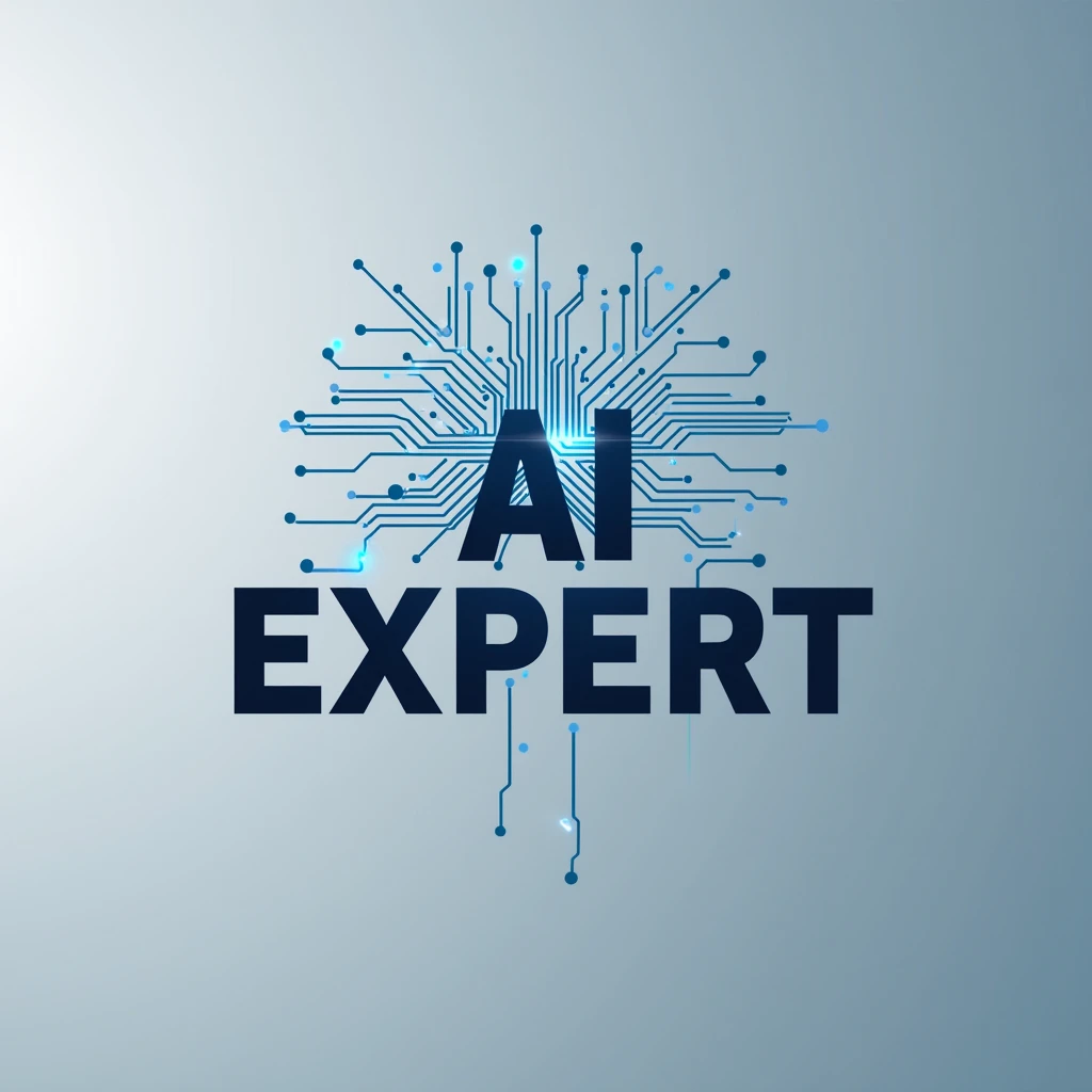 Design a logo for electrical and electronic engineering with the letters AI EXPERT.