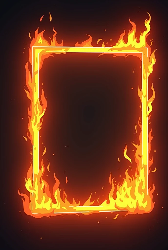 Create an icon named frames with fire