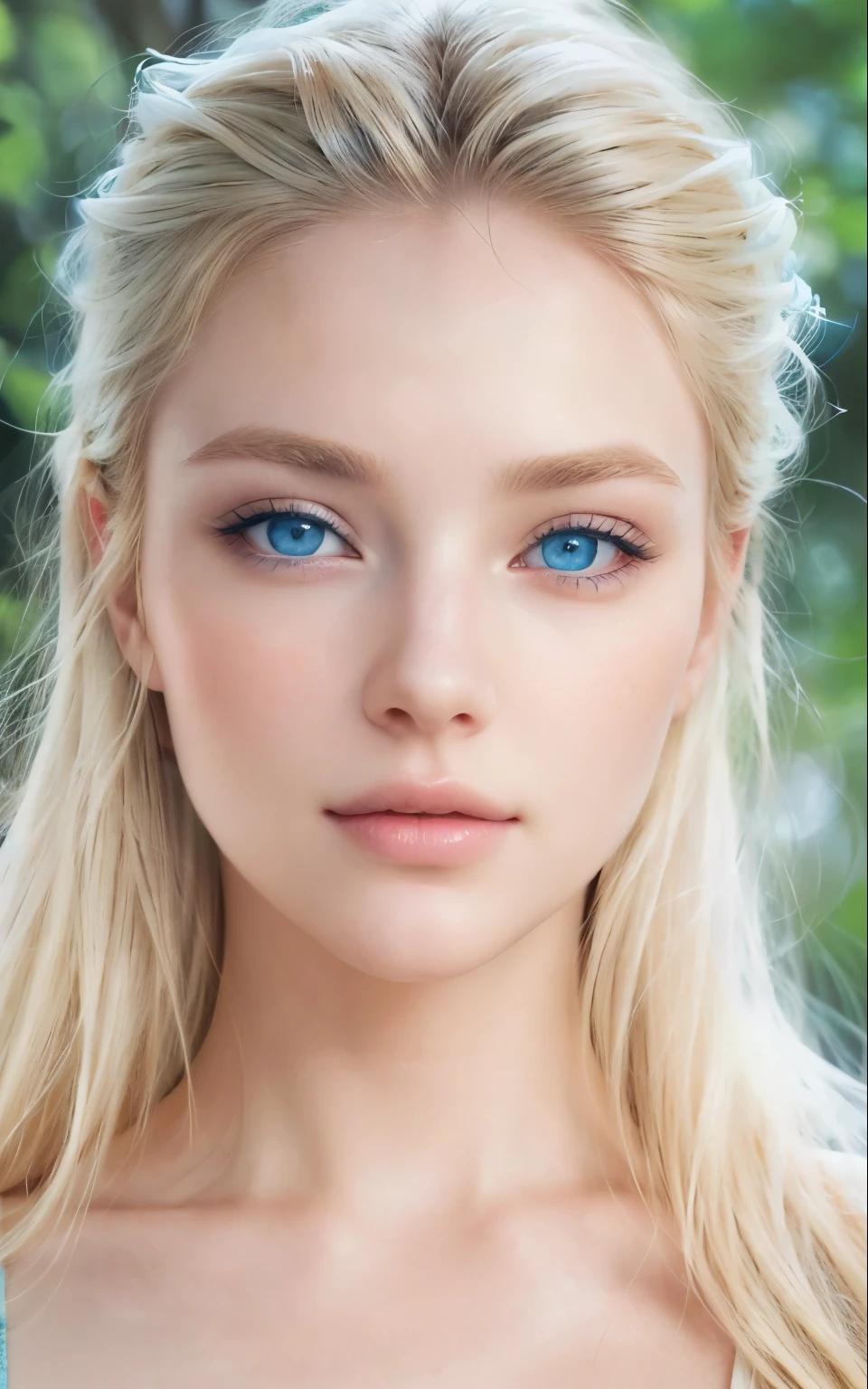 a woman with blonde hair and blue eyes. posing for a picture, perfect face and eyes, perfect face ), beautiful and attractive face, extremely beautiful face, blue eyes and blonde hair, beautiful face atractiva, perfect face, blonde hair and blue eyes., blonde hair blue eyes, perfect face!!!, perfect face!!, beautiful realistic face, beautiful face, very beautiful face, pretty blue eyes