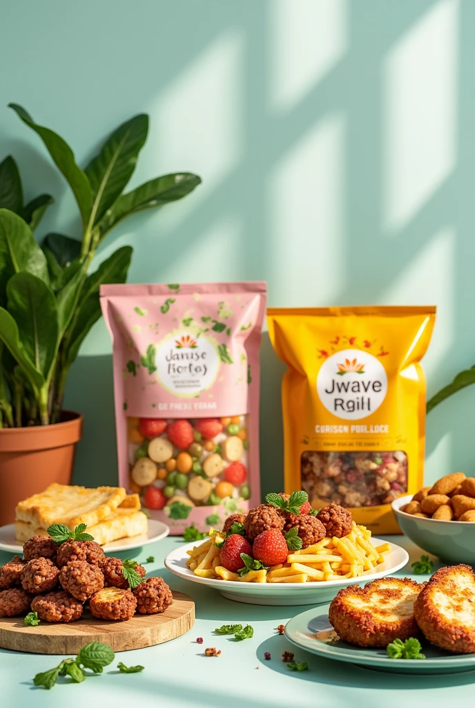 post for instagram frozen vegan food