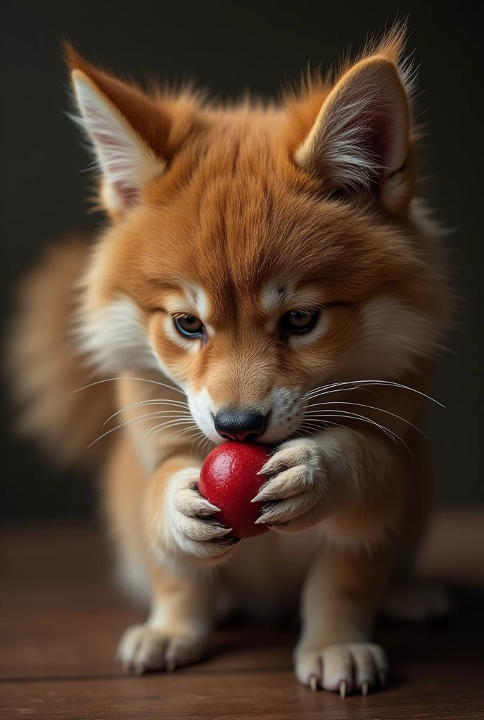 A very beautiful furry having sex and licking a penis in a sexy way