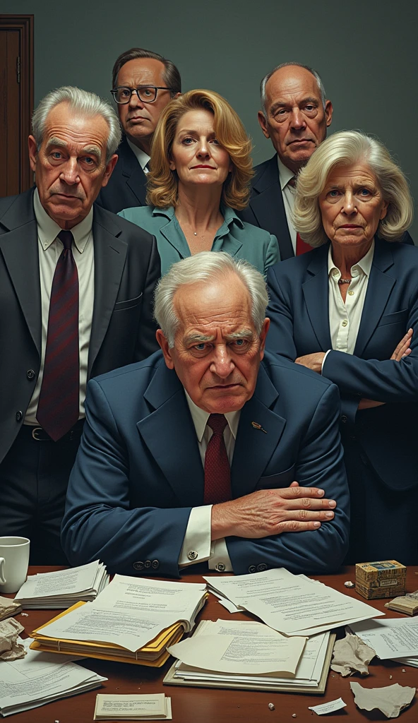 politician with angry