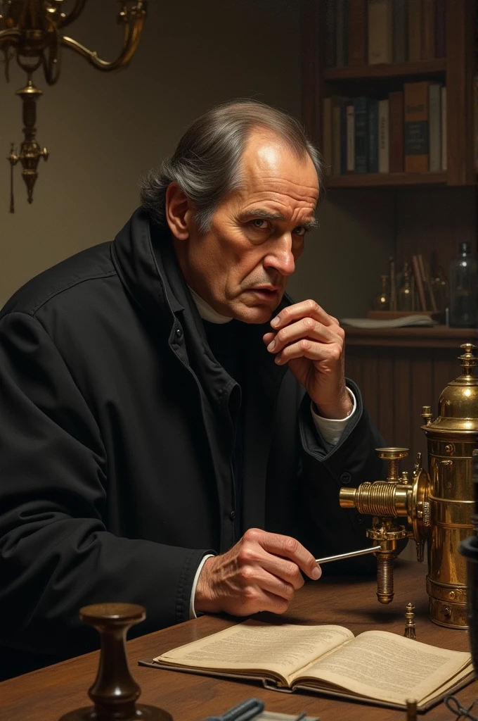 Draw Don Bosco discovering technology