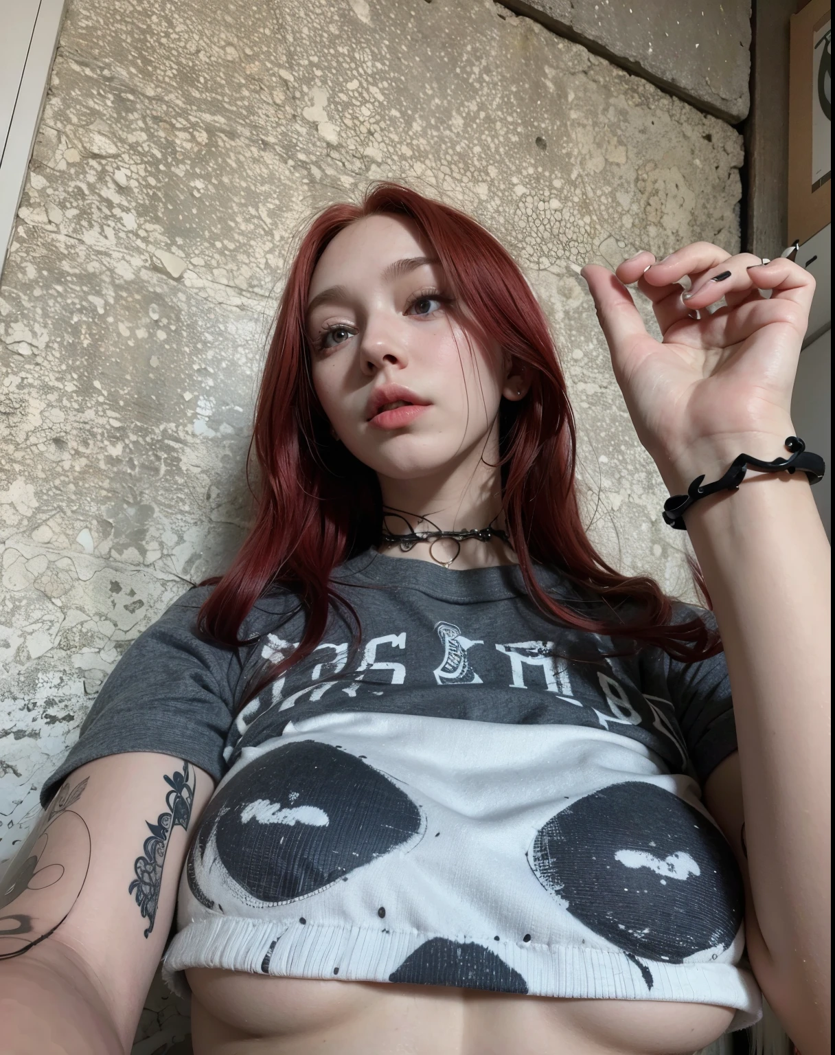 red woman with long hair and piercings posing for a photo, with white long hair, with long white hair, perfect white haired girl, ava max, tifa lockhart with white hair, pale porcelain white skin, anime girl in real life,  with white hair, extremely light blonde hair, very light blonde hair, with long blonde hair, her hair is white