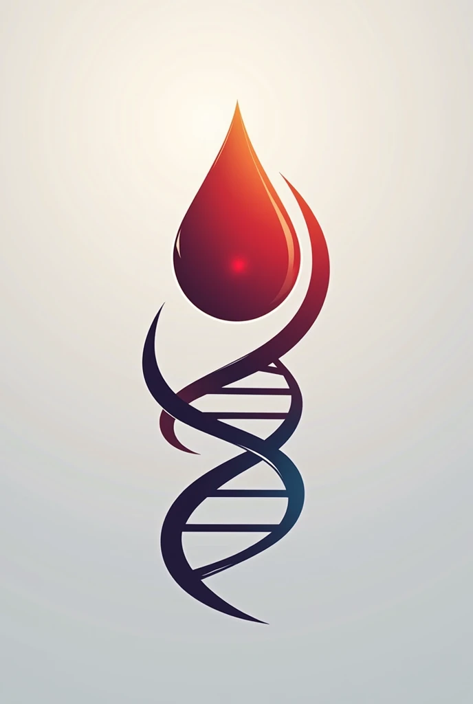 I would like a beautiful and simple logo, that mixes a drop of blood and DNA, with the words “GENOMA - Study Group on Hematological Neoplasms and Molecular Oncogenetics of the Amazon”