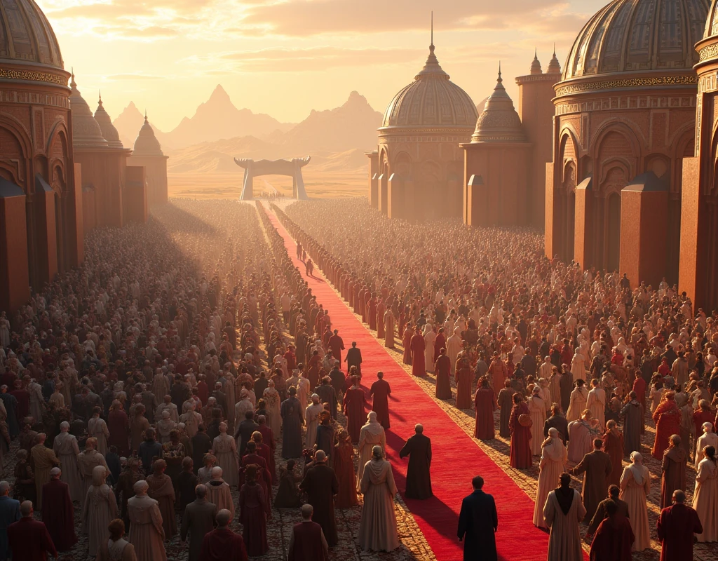 Depict in photo realistic photography of the majestic Big celebration of war final victory in twilight time on the planet Naboo in Movie Star Wars. Artstation trend, Artgerm, deviant art, masterpiece, intricate art, intricate details, shallow depth of field, octane render, 8k, sharp focus, high detail, high definition.