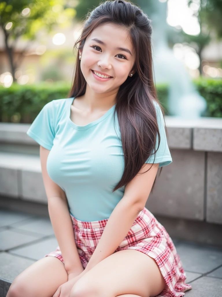 best quality, masterpiece,intricate detail, depth of field,highest quality,extremely detailed,high res,4k,ultra high res,detailed shadow,ultra realistic,realistic,dramatic lighting, 1 filipina girl, solo,detailed face,detailed eye,realistic skin,narrow waist,lace, lace trim,dress,delicate pattern, intricate detail, upper body shot, curvy body, brown skined