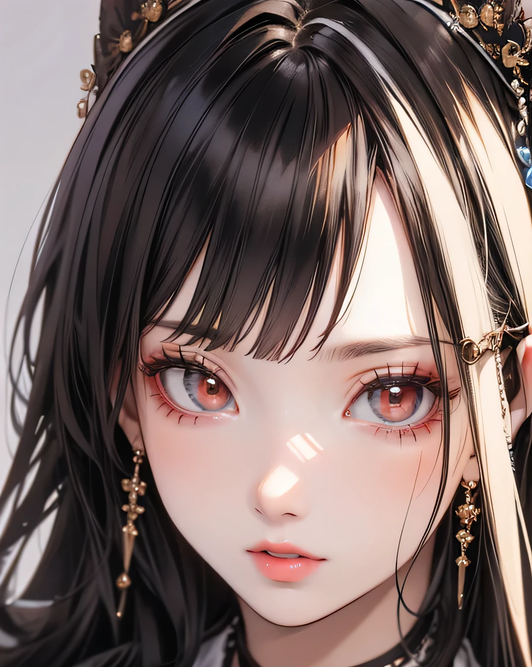 (Beautifully detailed face), (Beautiful attention to detail), Beautiful woman, Beautiful lips with lipstick, Beautiful womanの顔, The finer details, high quality, high quality , Vivid and True Colors ,