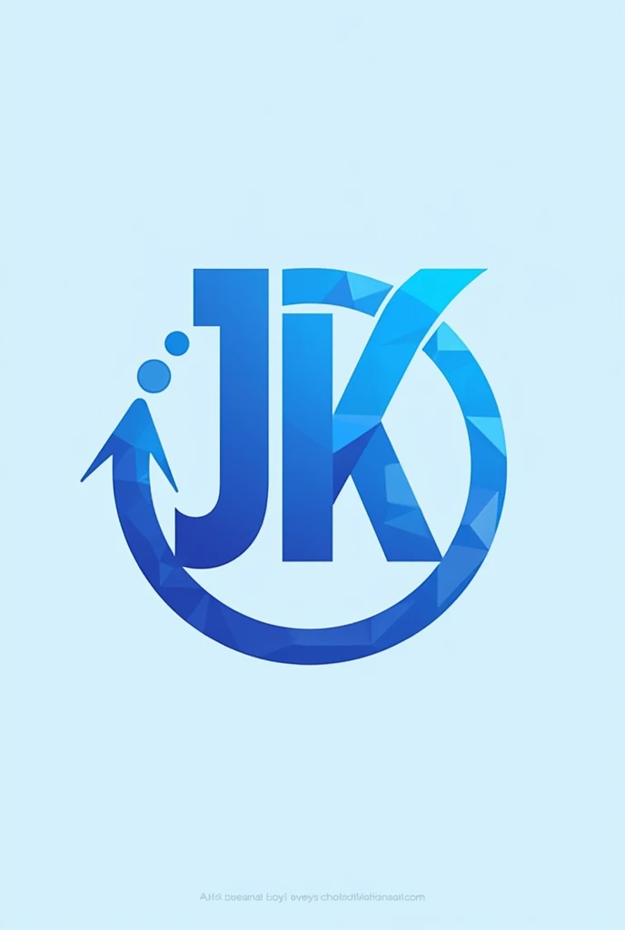 Create a logo with the name 'JK' and the subtitle 'Objects'. The logo should be predominantly blue, with simple fonts, creative and lively. I want you to create multiple versions so I can choose the best one., each one with a small object that gives it a special touch. The logo will be used to sell products on sites like Shopee and Mercado Livre in Brazil., then it needs to be unique, creative and within design standards.