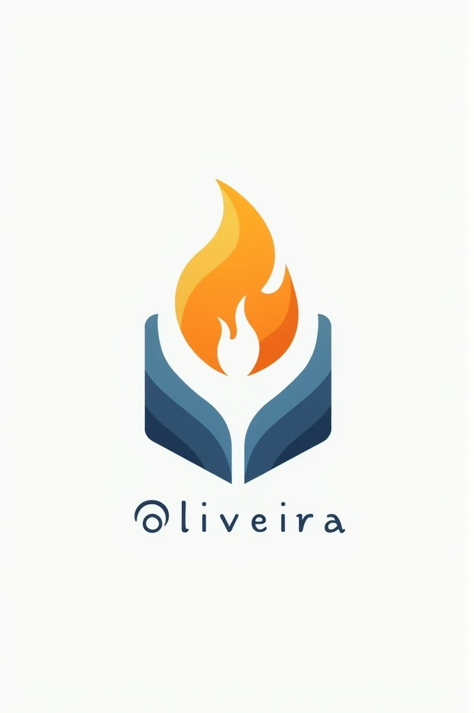 Create a logo of a gas flame for a distributor called Oliveira gas and water