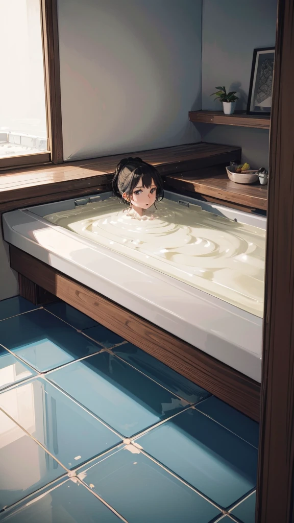 (Digital) (, Detailed poolside, (how, Bathtub)) , Highest quality, howbath,
