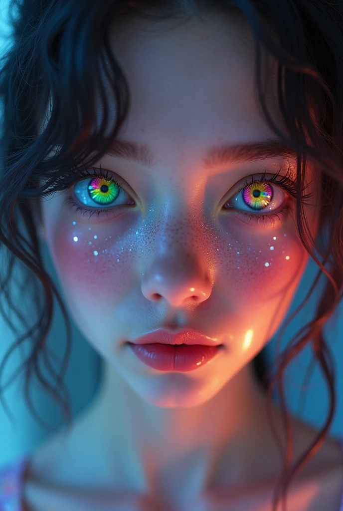 The most beautiful rainbow-colored eyes in the world