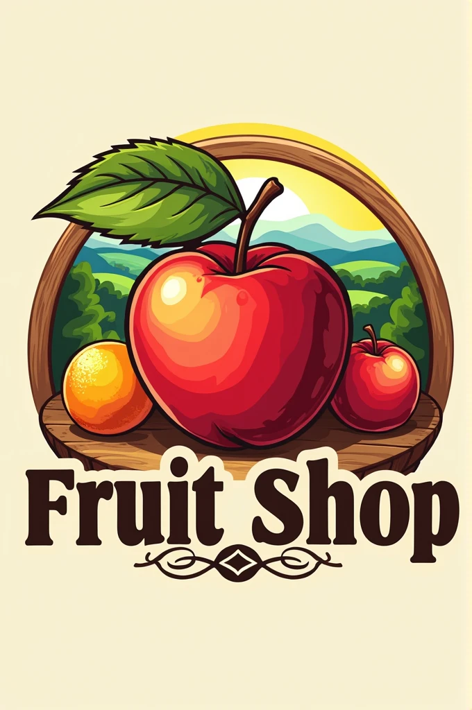 Logo for a fruit shop 