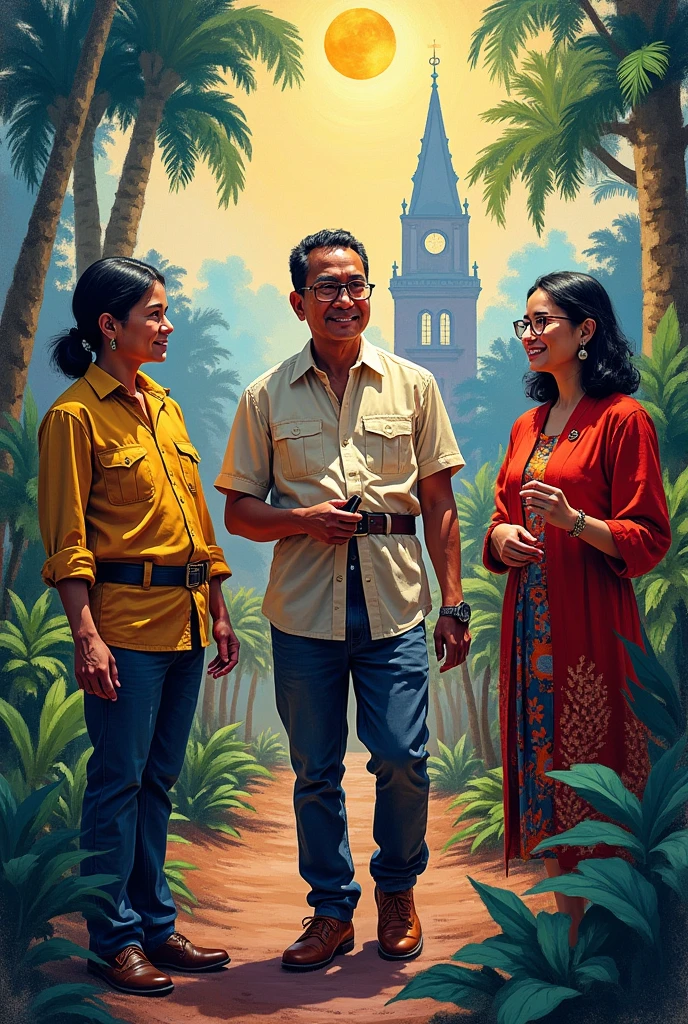 impressionism artwork with Philippines National Heroes 