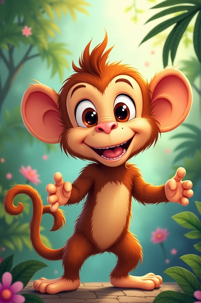 Disney style monkey,with the name pablo

