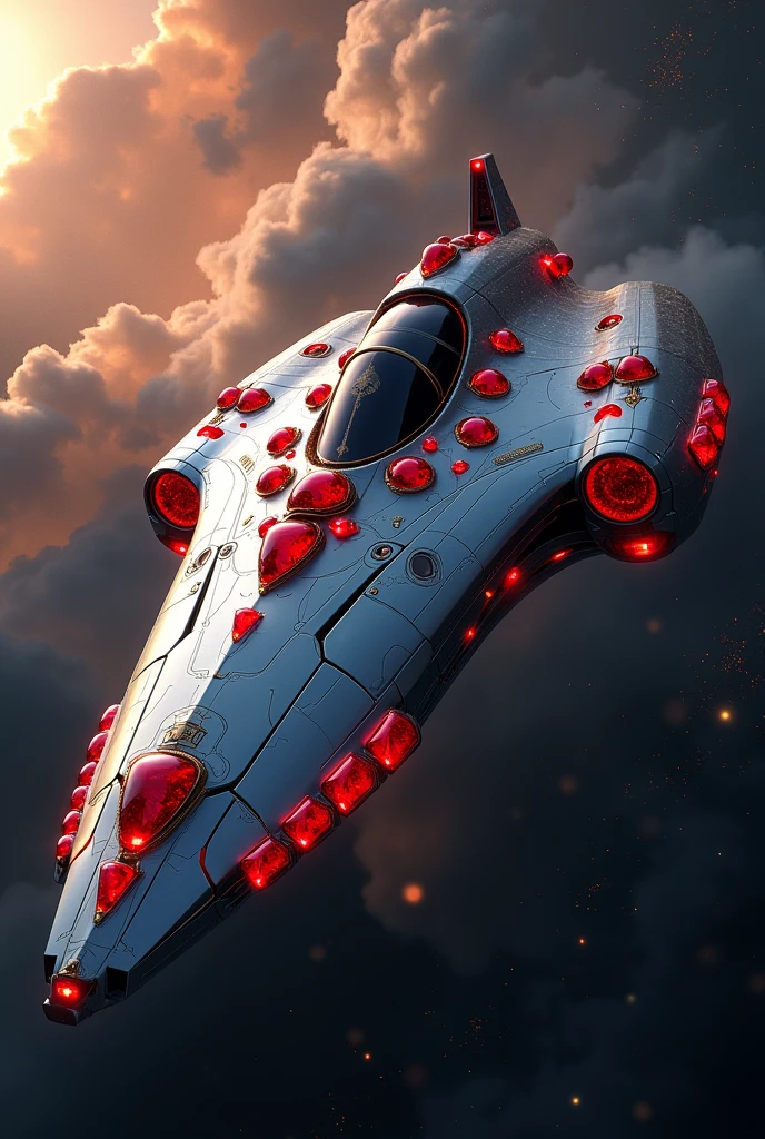 Ship with red diamonds