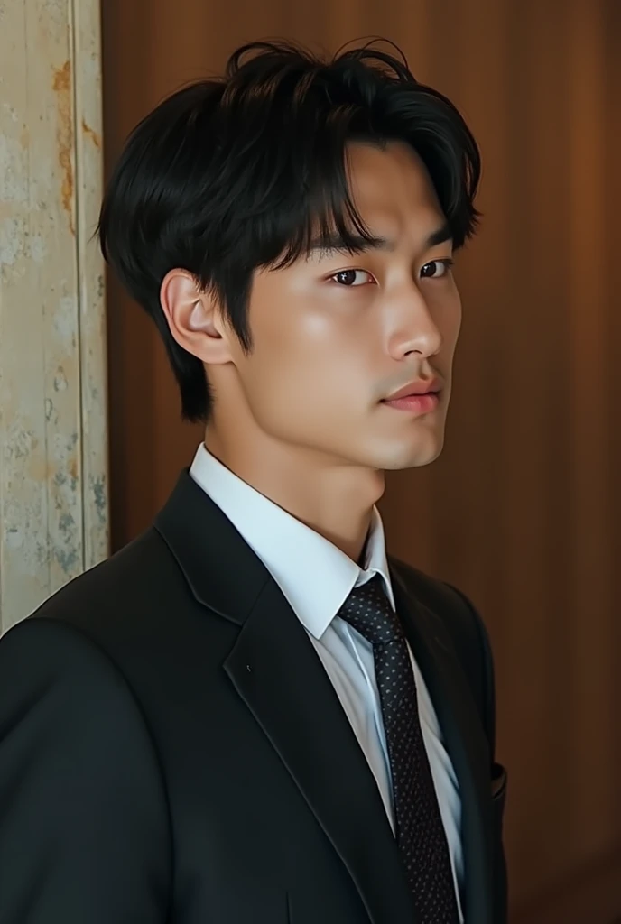 (Photorealistic:1.2、Highest quality、8k)、Looks like Sota shi、Similar to Okada Masaki、Similar to Kentaro Sakaguchi、cool、Beautiful Boy、smile、The most beautiful man in the world、Japanese high school boys、good looking、Beautiful face man、Japanese handsome man、Sporty body、suit、hotel lobby、