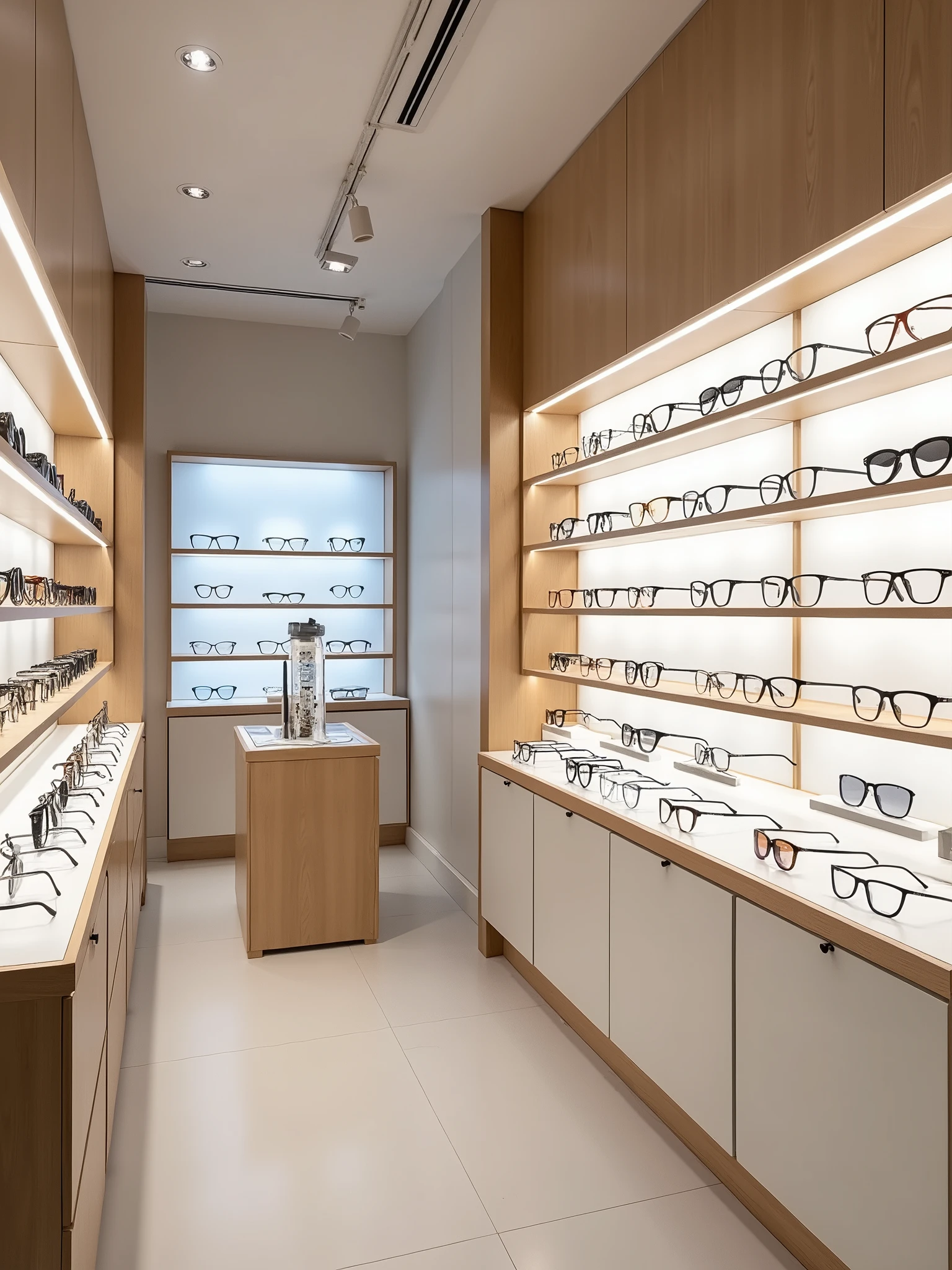 visual care in an optical store