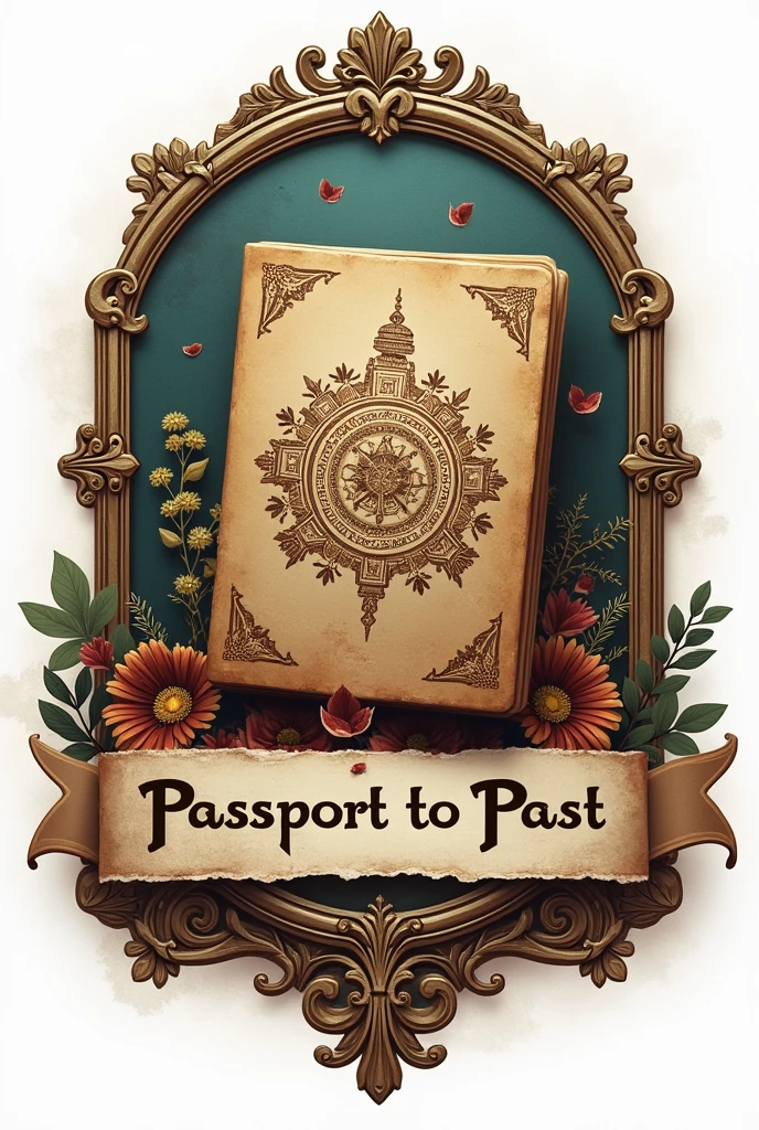 A logo for a blog called "passport to past"