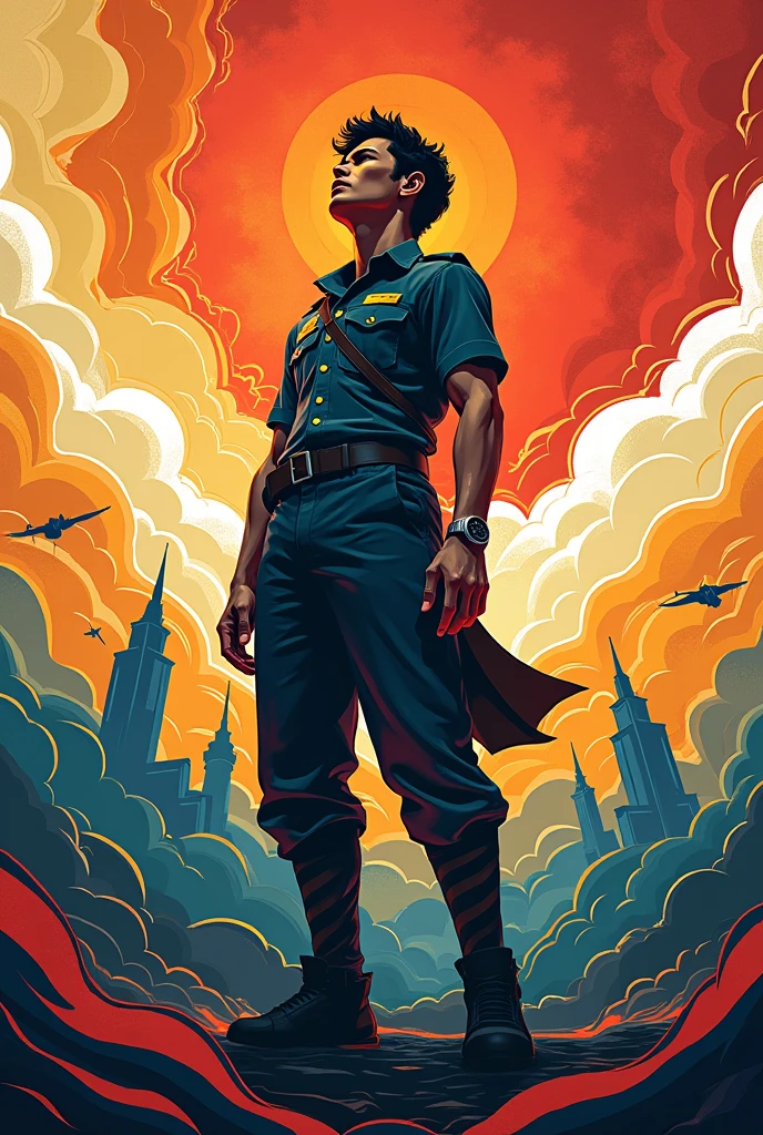 Merdeka celebration poster with the theme of independent soul