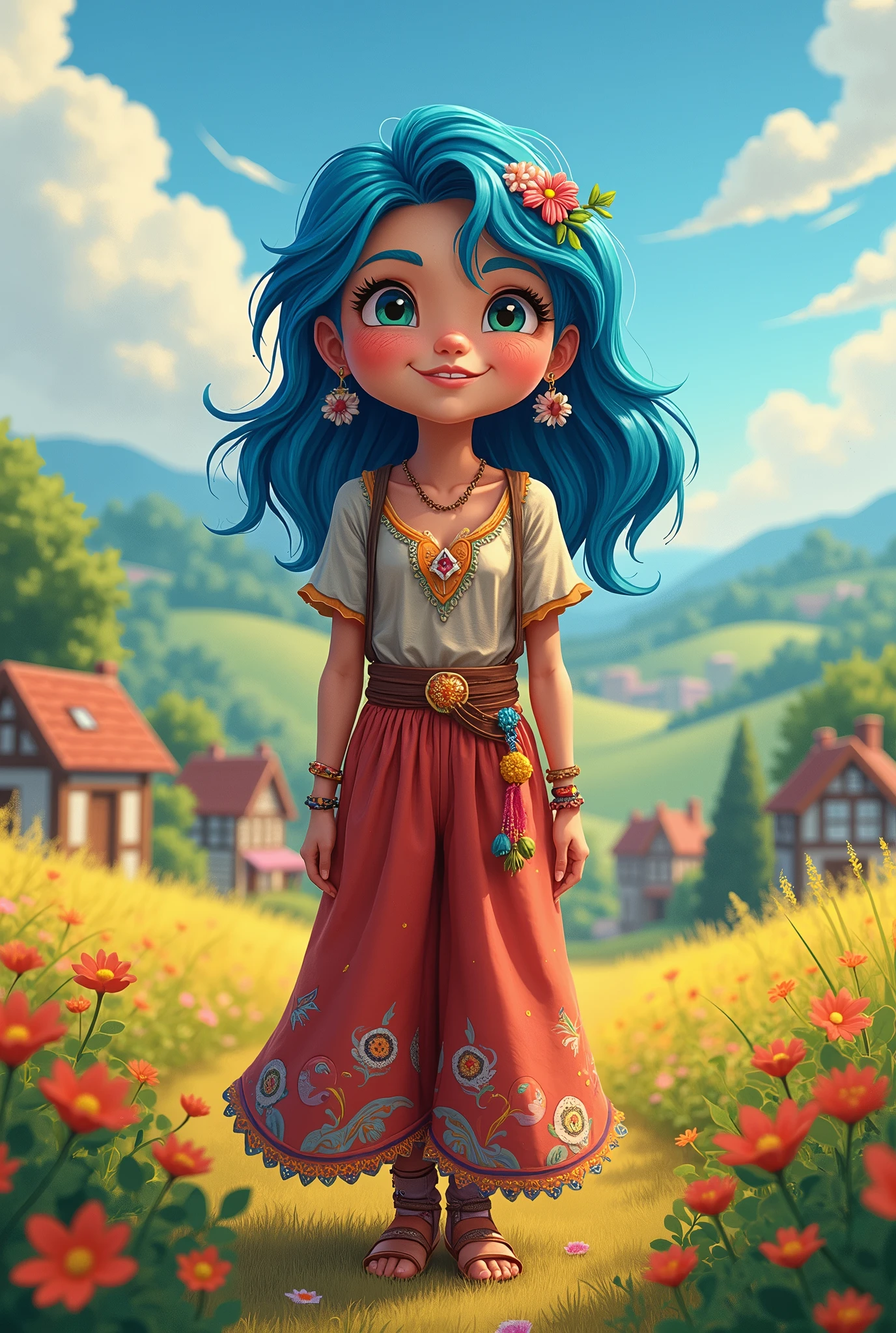 create a character based on emily from stardew valley