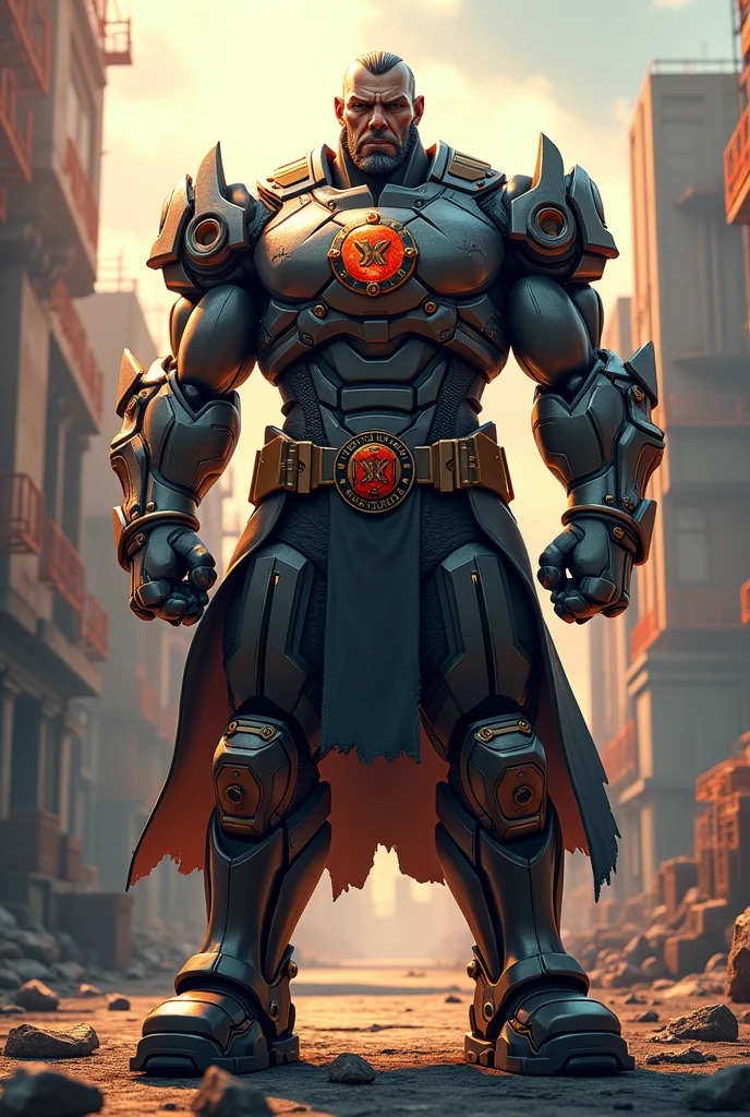 Create a mascot with a uniform that says kingdom steel