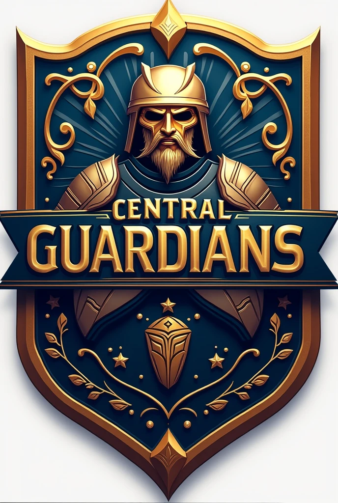 Create football team shields with the name central guardians